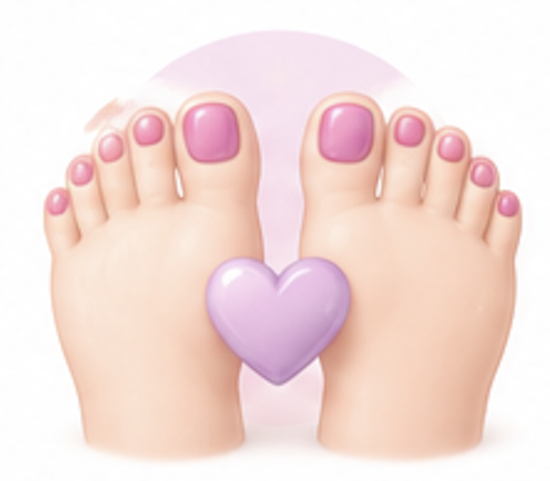 Logo de servicios de pedicure Glowli Studio